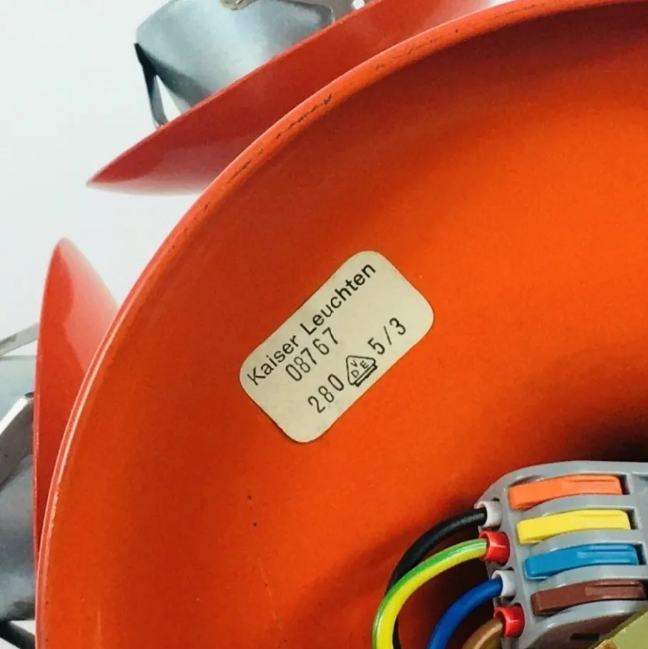 Clearance Pamono Large Space Age Sputnik Ceiling Light in Opal Glass from Kaiser Leuchten, 1960s