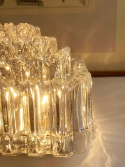 Hot Pamono Large Square Crystal Cluster Cascade Wall or Ceiling Lamp by Helena Tynell for Glashütte Limburg, Germany, 1960s