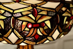 Hot Pamono Large Stained Glass Table Lamp, 1960s