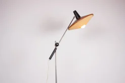 Best Pamono Large Steel and Teak Tilting Floor Lamp by Georges Frydman, 1960s