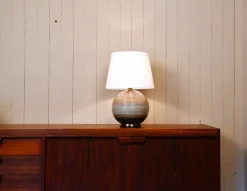 Pamono Large Swedish Ceramic Table Lamp from Upsala Ekeby, Late 1930s
