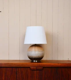 Pamono Large Swedish Ceramic Table Lamp from Upsala Ekeby, Late 1930s