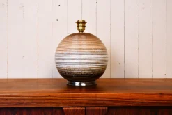 Pamono Large Swedish Ceramic Table Lamp from Upsala Ekeby, Late 1930s