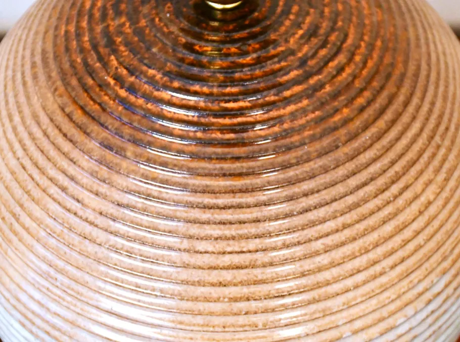 Pamono Large Swedish Ceramic Table Lamp from Upsala Ekeby, Late 1930s