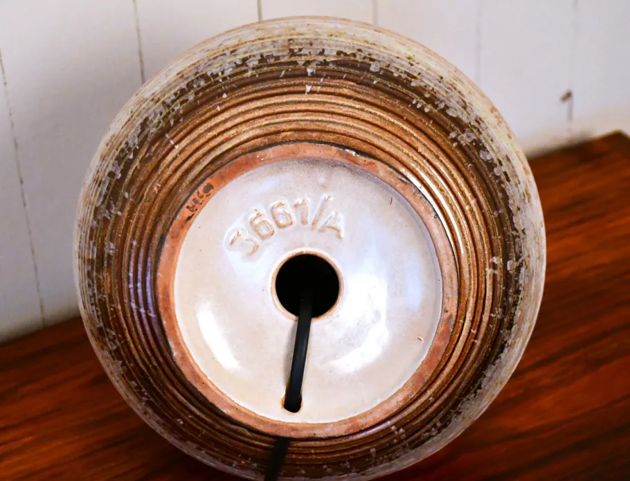 Pamono Large Swedish Ceramic Table Lamp from Upsala Ekeby, Late 1930s