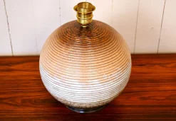 Pamono Large Swedish Ceramic Table Lamp from Upsala Ekeby, Late 1930s