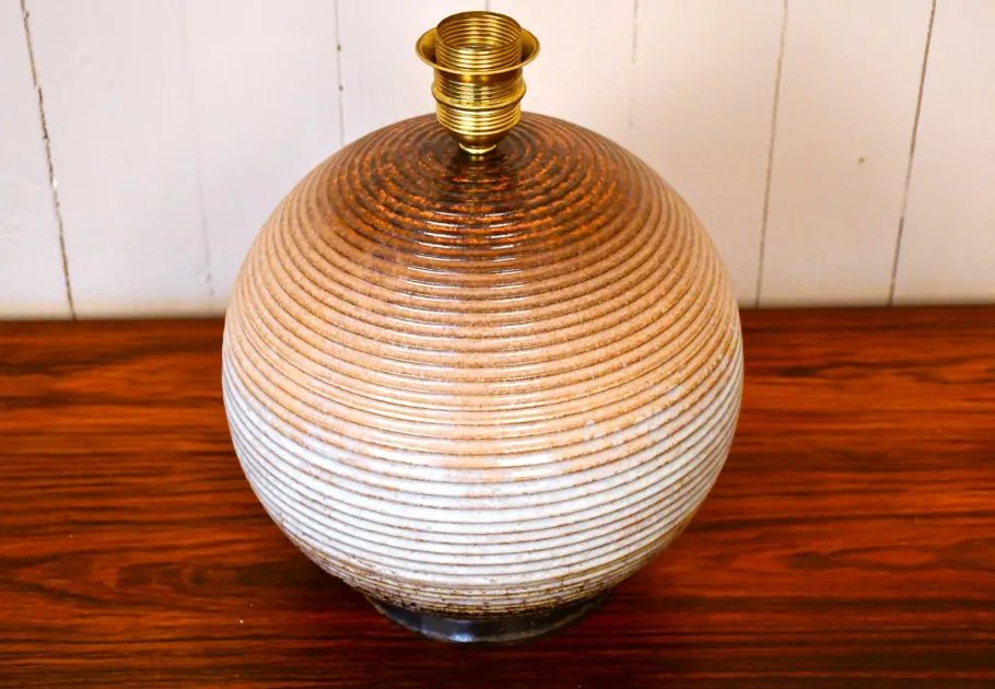 Pamono Large Swedish Ceramic Table Lamp from Upsala Ekeby, Late 1930s