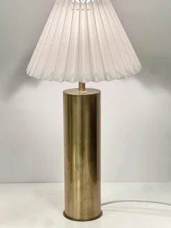 Best Pamono Large Swedish Modern Brass Table Lamps, 1950s-1960s, Set of 2