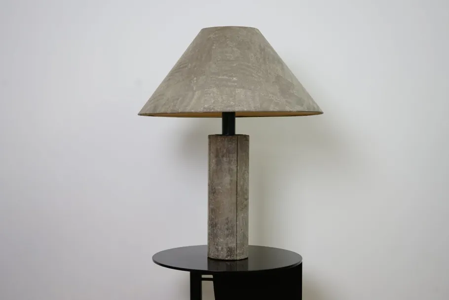 New Pamono Large Table Lamp in Cork by Ingo Maurer for Design M, 1970s