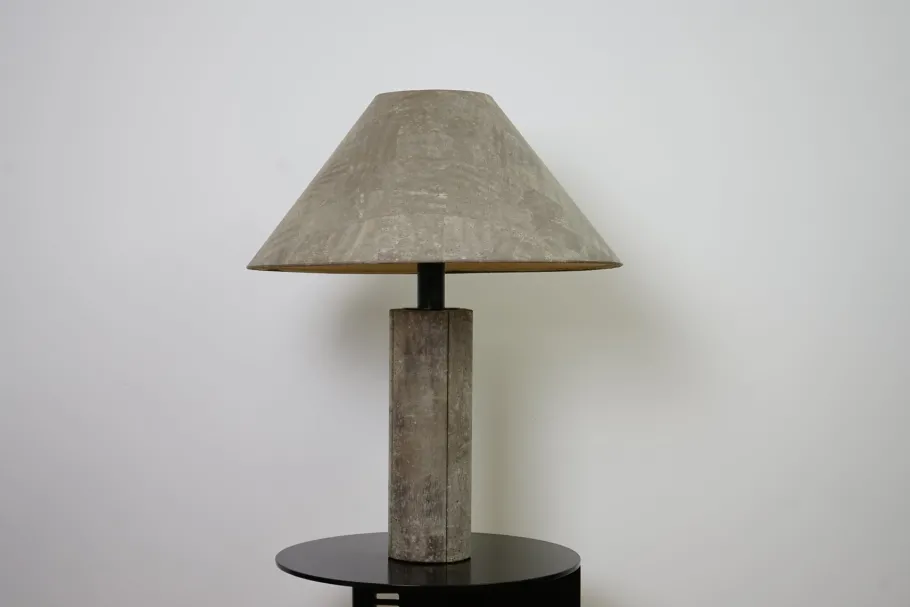 New Pamono Large Table Lamp in Cork by Ingo Maurer for Design M, 1970s