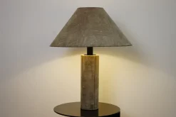 New Pamono Large Table Lamp in Cork by Ingo Maurer for Design M, 1970s