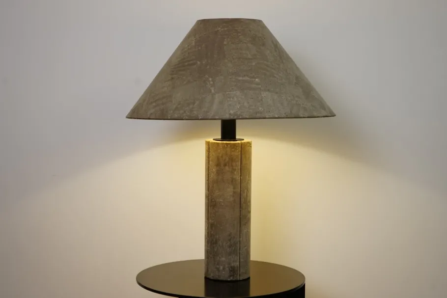 New Pamono Large Table Lamp in Cork by Ingo Maurer for Design M, 1970s