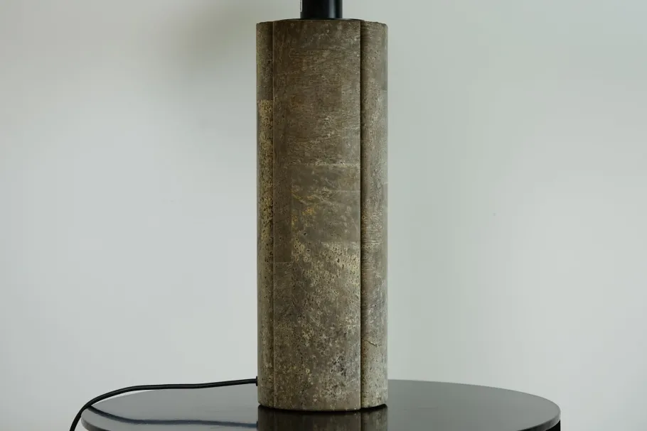 New Pamono Large Table Lamp in Cork by Ingo Maurer for Design M, 1970s