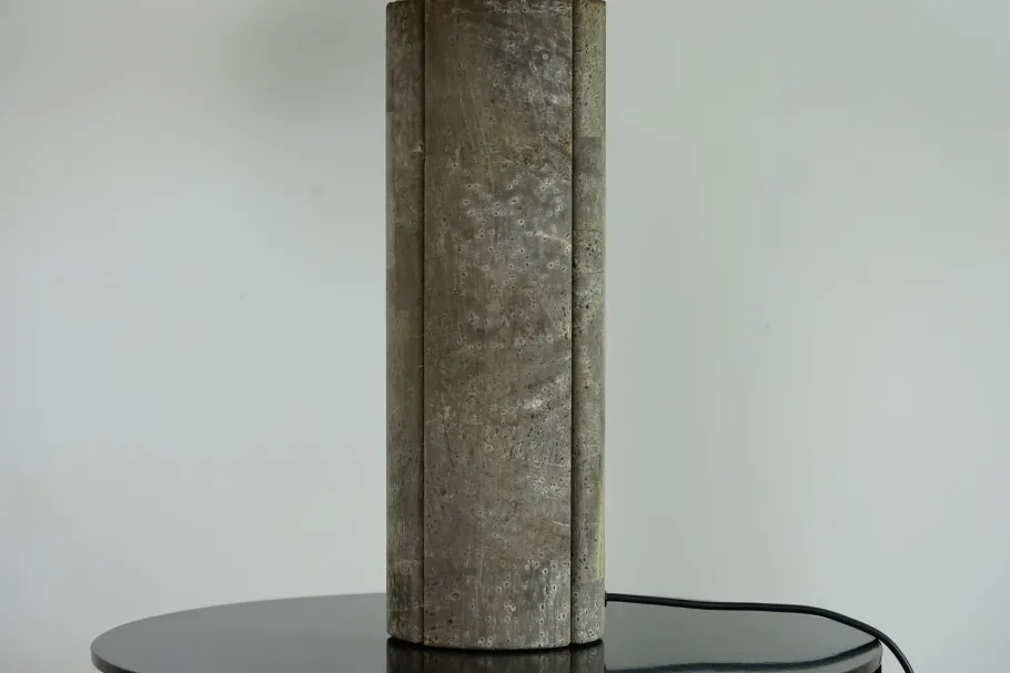 New Pamono Large Table Lamp in Cork by Ingo Maurer for Design M, 1970s