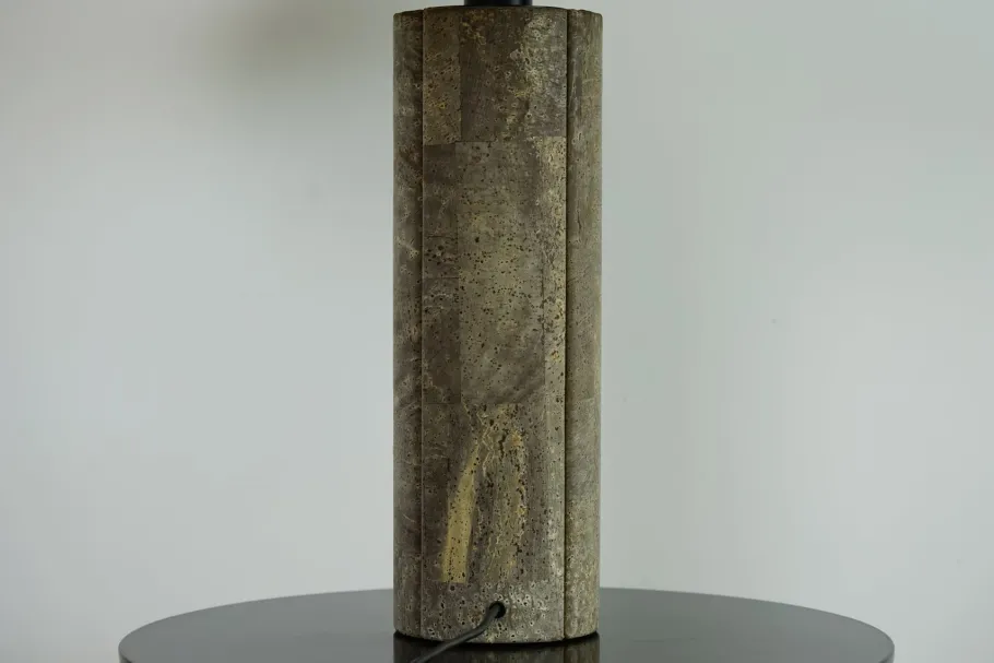 New Pamono Large Table Lamp in Cork by Ingo Maurer for Design M, 1970s