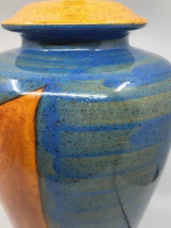 Sale Pamono Large Table Lamp in French Ceramic by Hubert Olivier, 1990s