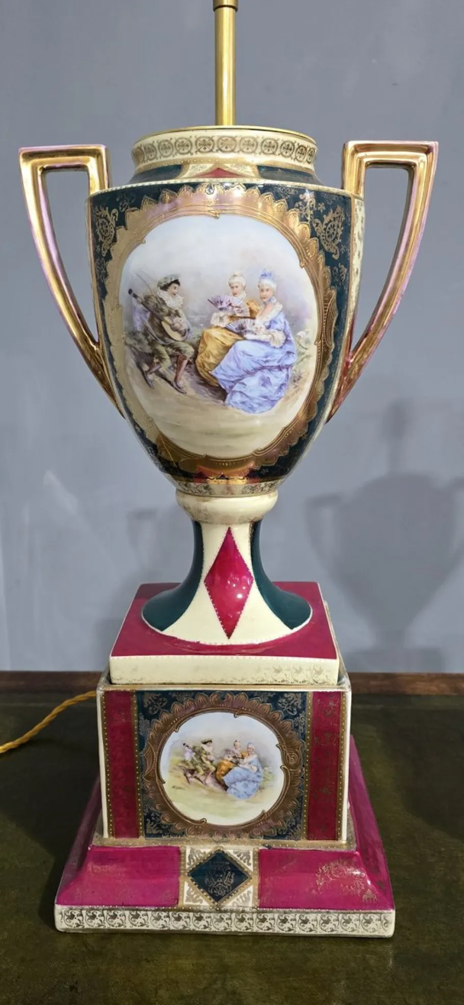 Sale Pamono Large Table Lamps, Vienna, Austria, 1880, Set of 2