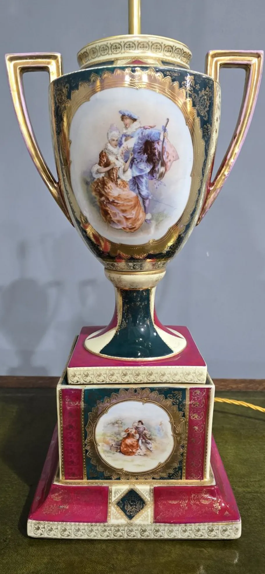 Sale Pamono Large Table Lamps, Vienna, Austria, 1880, Set of 2