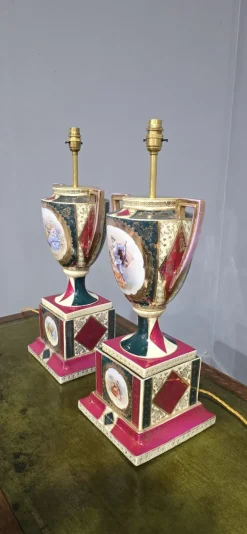 Sale Pamono Large Table Lamps, Vienna, Austria, 1880, Set of 2