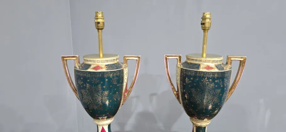 Sale Pamono Large Table Lamps, Vienna, Austria, 1880, Set of 2