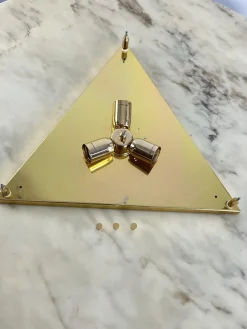 Sale Pamono Large Triangular Wall Lamp in Murano Glass from La Murrina, 1980s