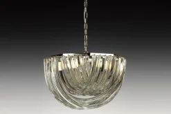 Hot Pamono Large Triedri Chandelier in Murano Glass, 1980s