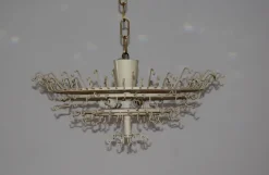 Sale Pamono Large Triedri Crystals Cascade Chandelier from Venini, 1960s