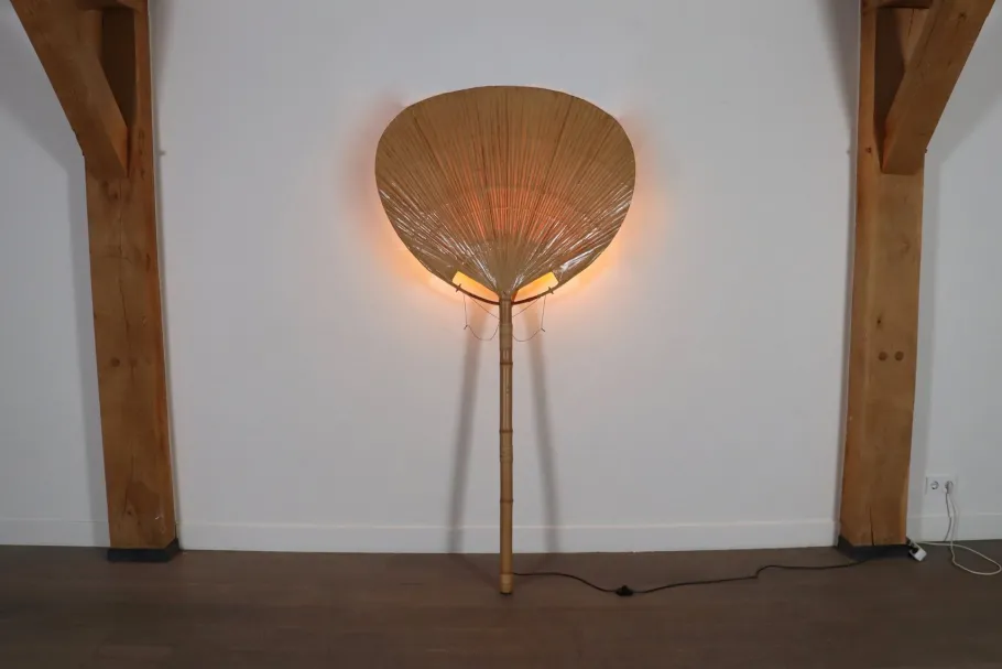 Best Pamono Large Uchiwa Floor Lamp by Ingo Maurer for M Design, Germany, 1977