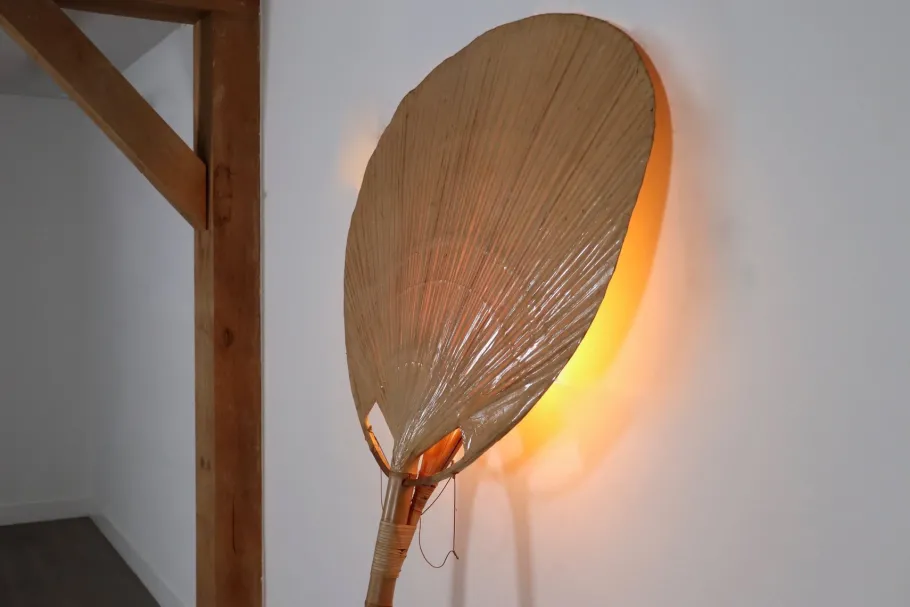 Best Pamono Large Uchiwa Floor Lamp by Ingo Maurer for M Design, Germany, 1977