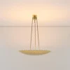 Sale Pamono Large Uplight Brass Dome Chandelier by J. T. Kalmar, 1955