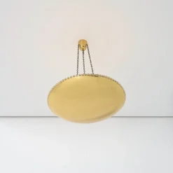 Sale Pamono Large Uplight Brass Dome Chandelier by J. T. Kalmar, 1955