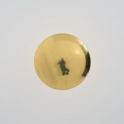 Sale Pamono Large Uplight Brass Dome Chandelier by J. T. Kalmar, 1955