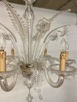 Discount Pamono Large Venetian Murano Art Glass Barrochi Chandelier from Barovier & Toso, 1940s