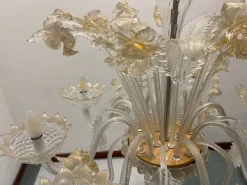 Sale Pamono Large Venetian Murano Glass Chandelier, 1960s