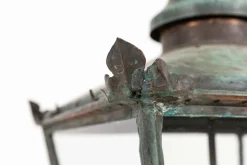 Hot Pamono Large Victorian Foster & Pullen Copper Verdigris Street Lantern, 1890s
