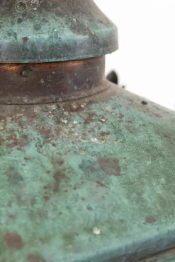 Hot Pamono Large Victorian Foster & Pullen Copper Verdigris Street Lantern, 1890s