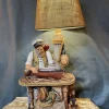 Discount Pamono Large Vintage American Lamp with Nautical Figure from Apsit Bros California, 1980s
