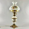 Outlet Pamono Large Vintage Art Glass Table Lamp in Brass & Ceramic with Shade