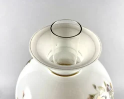 Outlet Pamono Large Vintage Art Glass Table Lamp in Brass & Ceramic with Shade