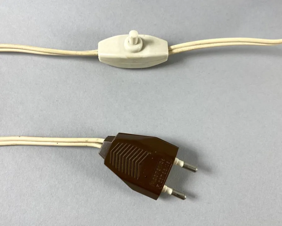 Outlet Pamono Large Vintage Art Glass Table Lamp in Brass & Ceramic with Shade