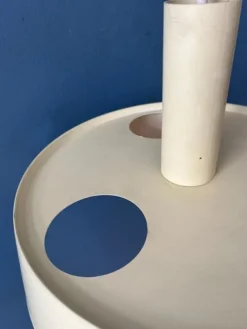 Best Pamono Large Vintage Beige Pendant Lamp by Louis Kalff