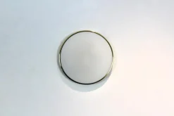 Best Pamono Large Vintage Brass and Opaline Glass Wall Light by Glashütte Limburg, 1960s