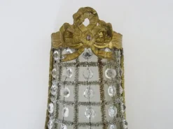 Hot Pamono Large Vintage Brass Wall Lights in Brass and Glass, 1960s, Set of 2