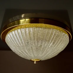 Online Pamono Large Vintage Glass Ceiling Light from Honsel, 1960s