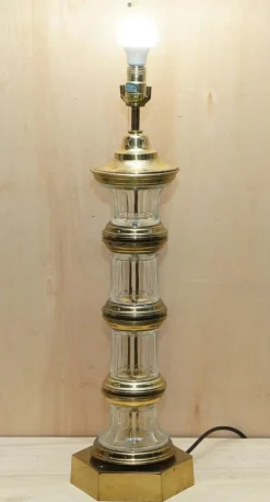 Sale Pamono Large Vintage Glass Lighthouse Table Lamps, Set of 2