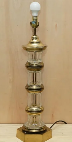 Sale Pamono Large Vintage Glass Lighthouse Table Lamps, Set of 2