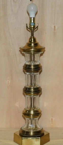 Sale Pamono Large Vintage Glass Lighthouse Table Lamps, Set of 2