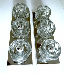 Best Pamono Large Vintage Glass Sconces from Peill & Putzler, 1970s, Set of 2