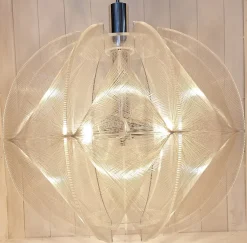 Sale Pamono Large Vintage Hanging Lamp in Acrylic Glass by Paul Secon for Sompex, 1970s