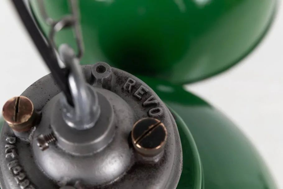 Best Pamono Large Vintage Industrial Green Enamel Pendant Light from Revo